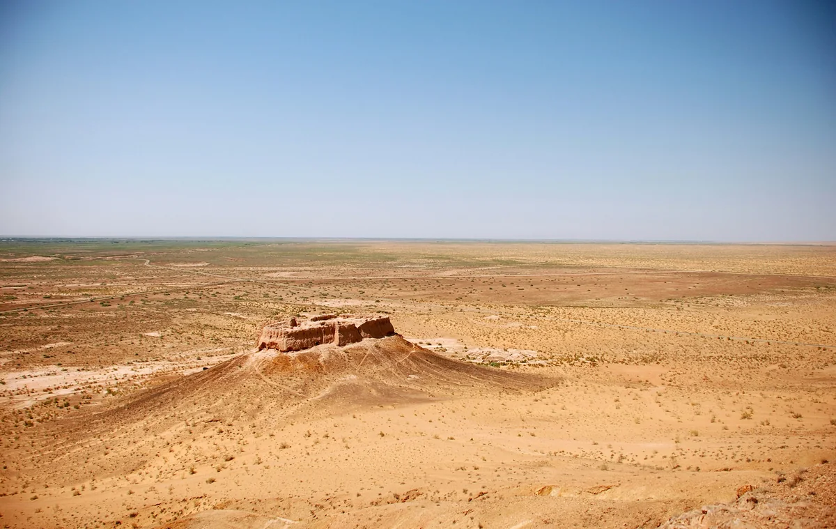 The Karakalpakstan desert near Nukus