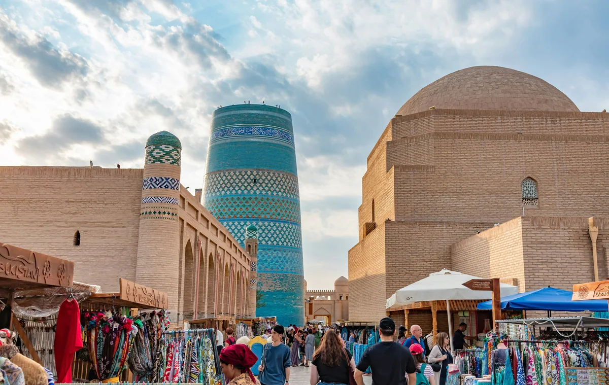 The Kalta Minor minaret in Khiva